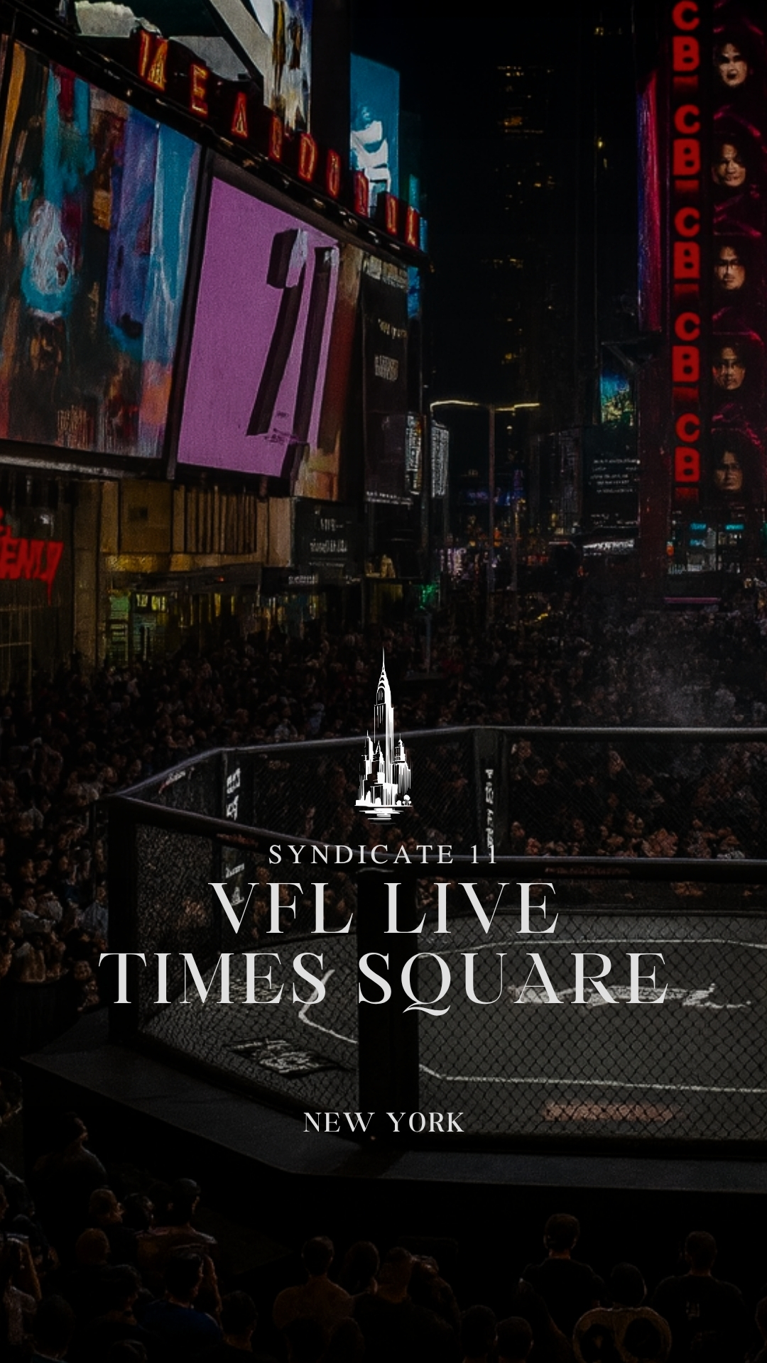Victory Fighting League · Live from Times Square flyer