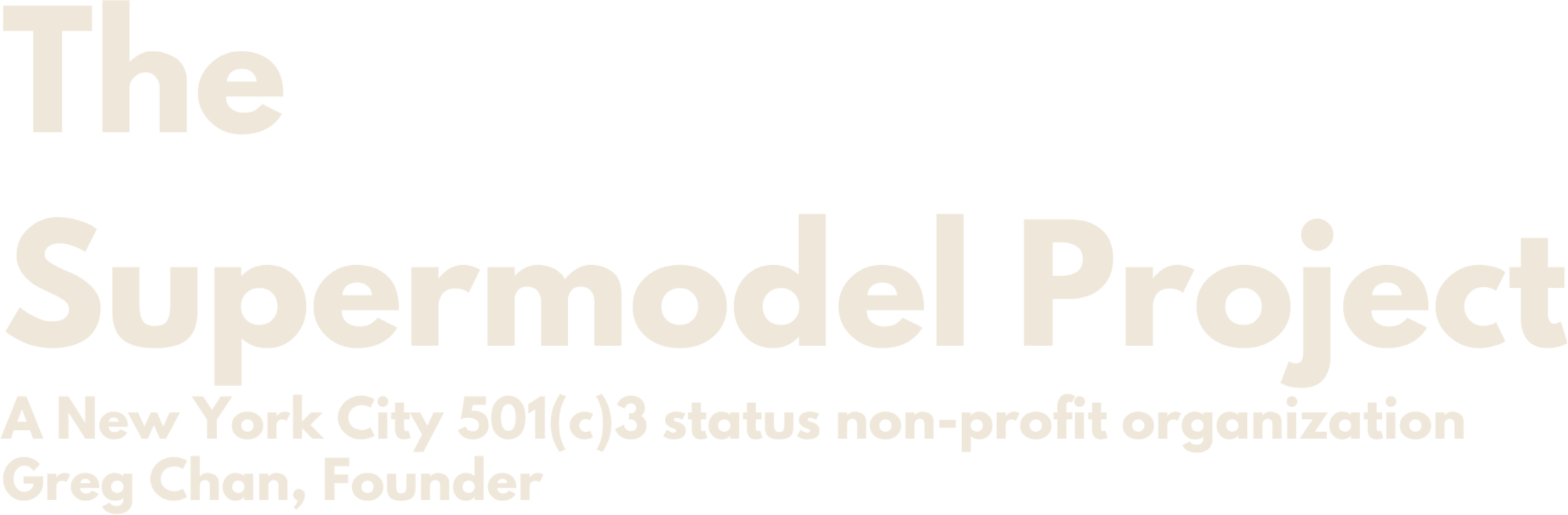The Supermodel Project The Supermodel Project